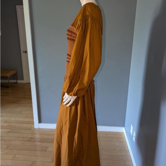 NWT Ulla Johnson Ayaz Sandstone Midi Cotton Dress Size 6 - Picture 4 of 11